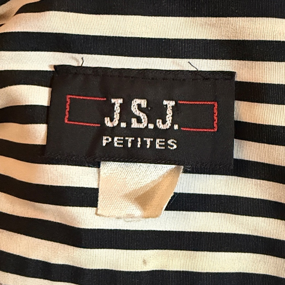 Vintage Womens Romper Black White Stripe Short Sleeve Shorts Medium - Picture 4 of 4